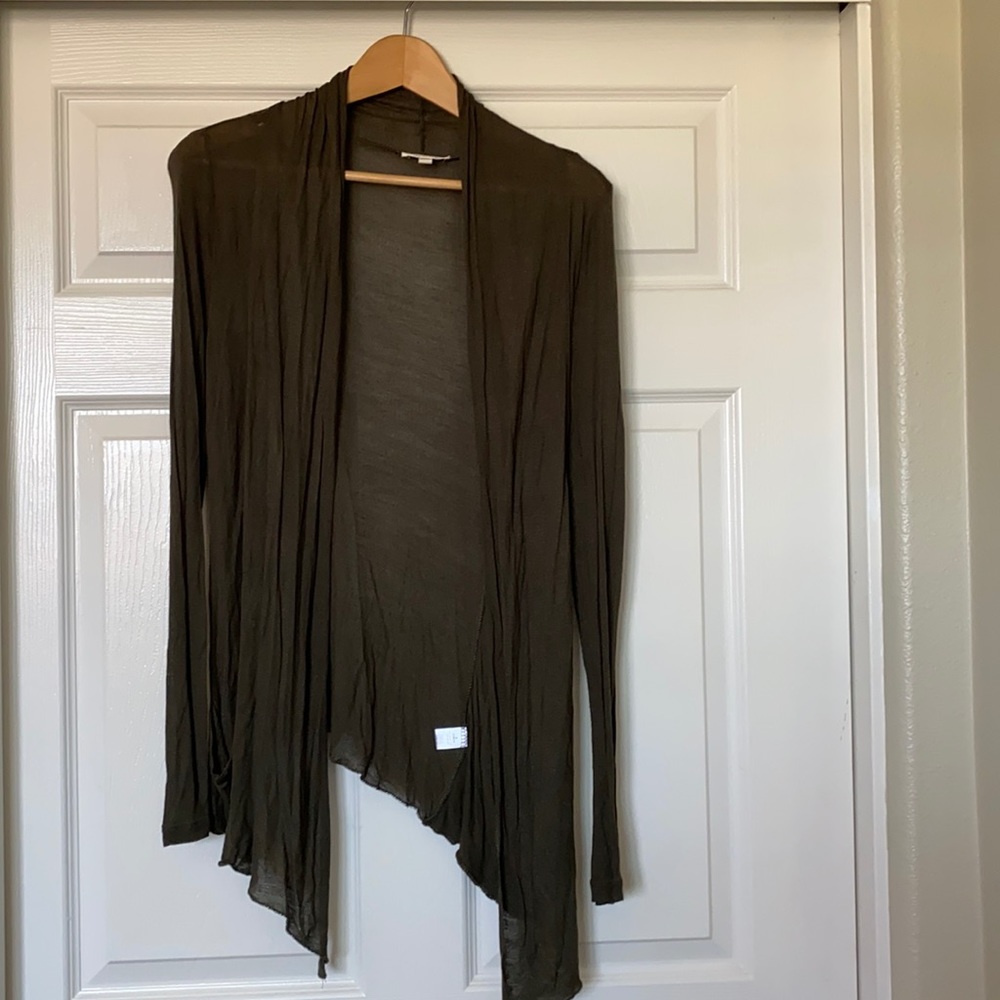 Green cardigan